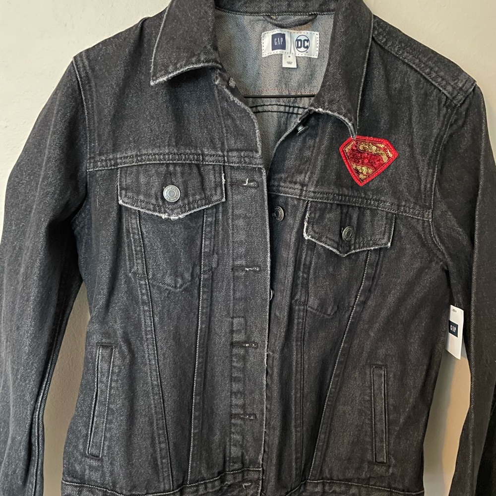 Gap DC Superman Sequin Denim Jacket